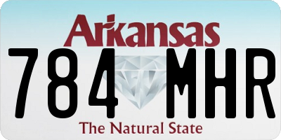 AR license plate 784MHR