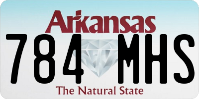 AR license plate 784MHS