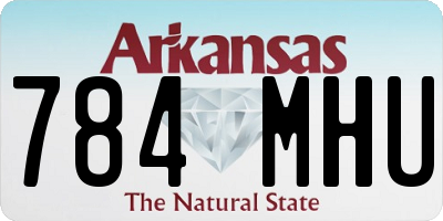 AR license plate 784MHU