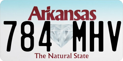 AR license plate 784MHV