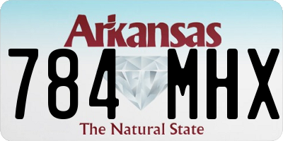 AR license plate 784MHX