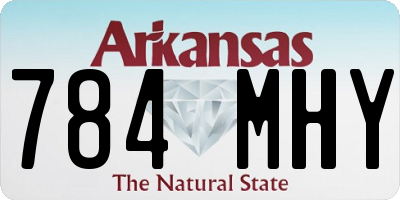 AR license plate 784MHY