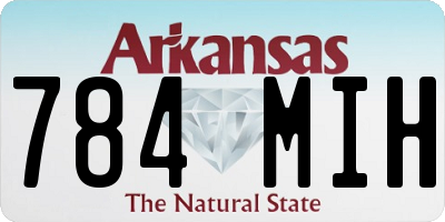 AR license plate 784MIH