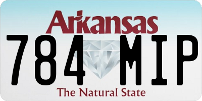 AR license plate 784MIP