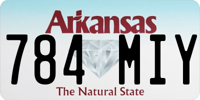 AR license plate 784MIY
