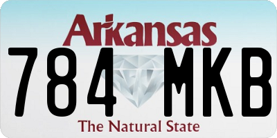 AR license plate 784MKB