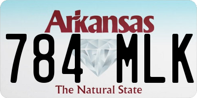 AR license plate 784MLK