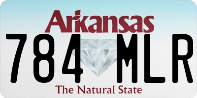 AR license plate 784MLR