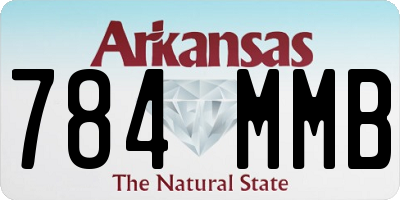 AR license plate 784MMB