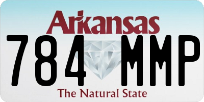 AR license plate 784MMP