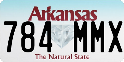 AR license plate 784MMX