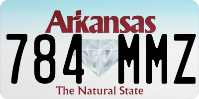 AR license plate 784MMZ
