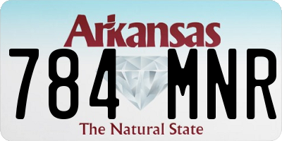 AR license plate 784MNR