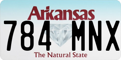 AR license plate 784MNX
