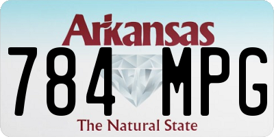 AR license plate 784MPG