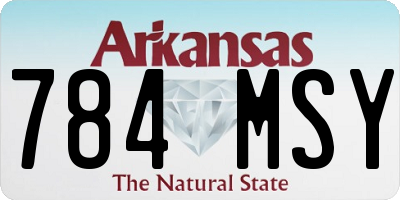 AR license plate 784MSY