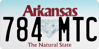 AR license plate 784MTC