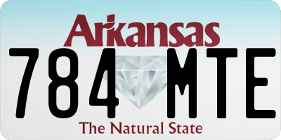 AR license plate 784MTE