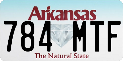 AR license plate 784MTF