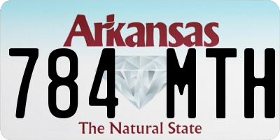 AR license plate 784MTH