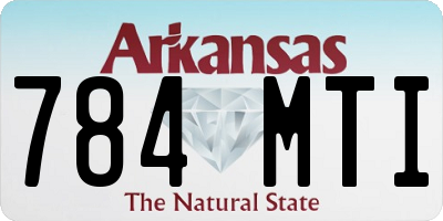 AR license plate 784MTI