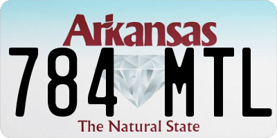 AR license plate 784MTL
