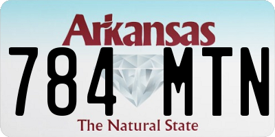 AR license plate 784MTN