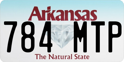 AR license plate 784MTP