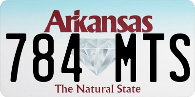 AR license plate 784MTS