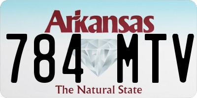AR license plate 784MTV