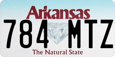 AR license plate 784MTZ