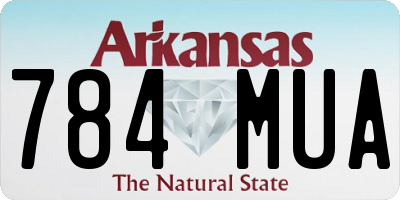 AR license plate 784MUA