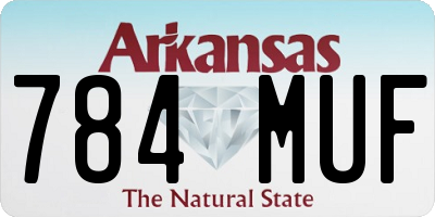 AR license plate 784MUF
