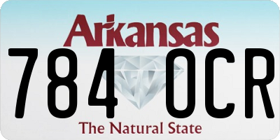 AR license plate 784OCR