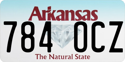 AR license plate 784OCZ