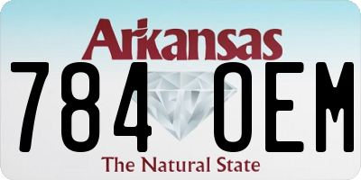 AR license plate 784OEM