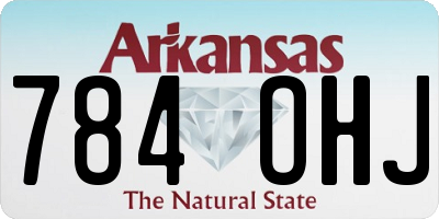 AR license plate 784OHJ