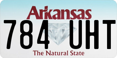 AR license plate 784UHT