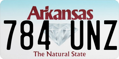 AR license plate 784UNZ
