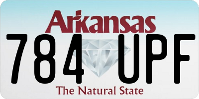 AR license plate 784UPF