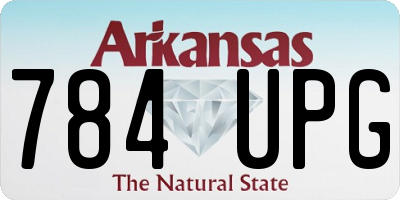 AR license plate 784UPG