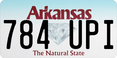 AR license plate 784UPI