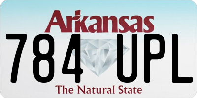 AR license plate 784UPL