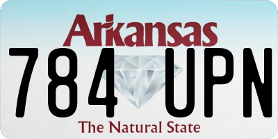 AR license plate 784UPN