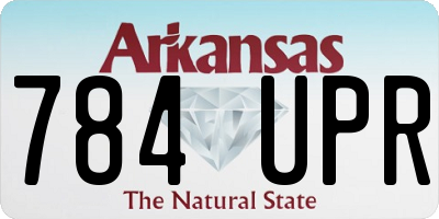 AR license plate 784UPR