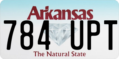 AR license plate 784UPT