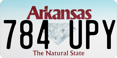 AR license plate 784UPY