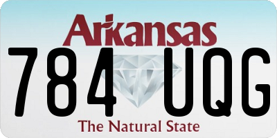 AR license plate 784UQG