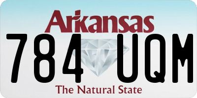 AR license plate 784UQM