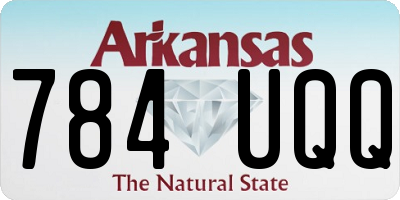 AR license plate 784UQQ